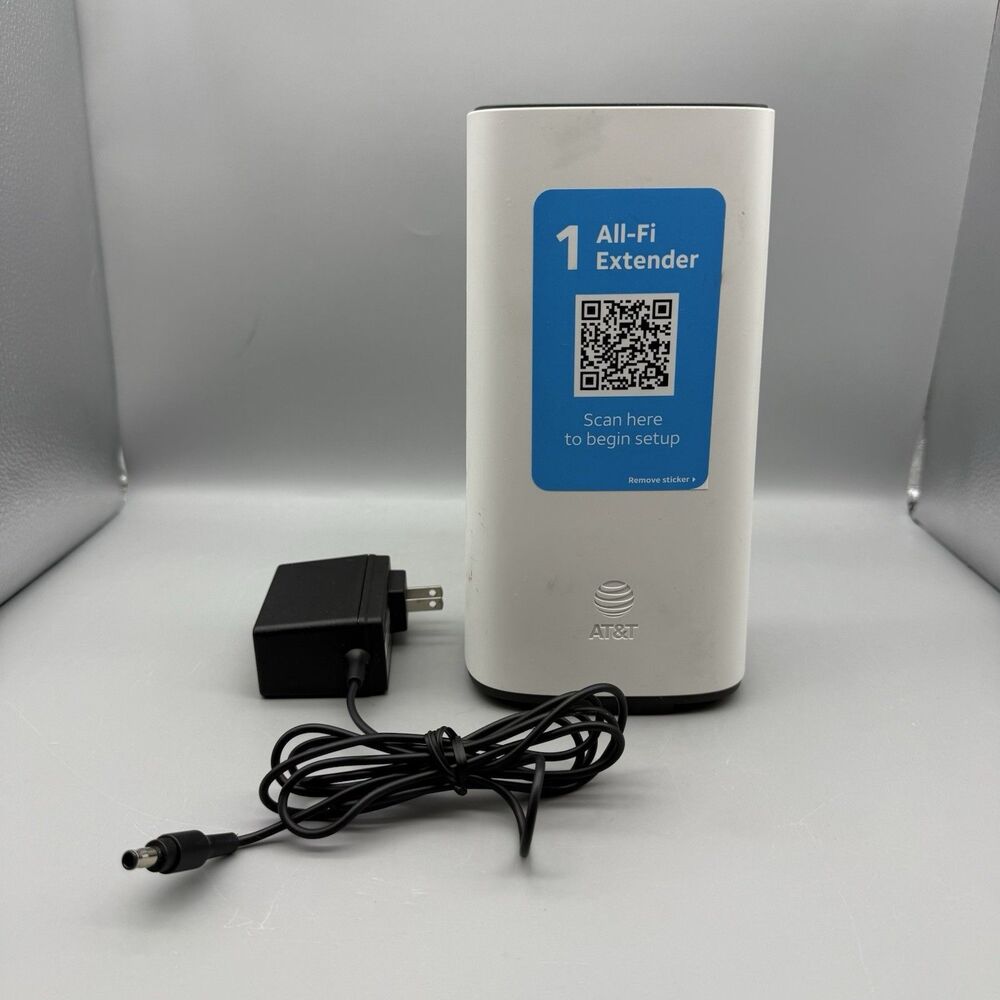 AT&T Smart All-Fi Extender Air 4991, WiFi 6, WiFi 6e, WiFi 7, 2x 5Gbps Lan Ports
